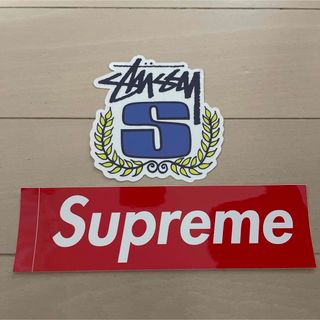 STUSSY - ステューシー & シュプリーム ステッカー　シール　2枚セット