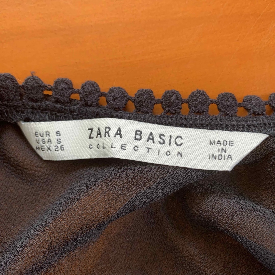 ZARA(ザラ)の［LT041］ZARA BASIC　▷  シアーブラウス　ザラ　ベーシック レディースのトップス(シャツ/ブラウス(長袖/七分))の商品写真