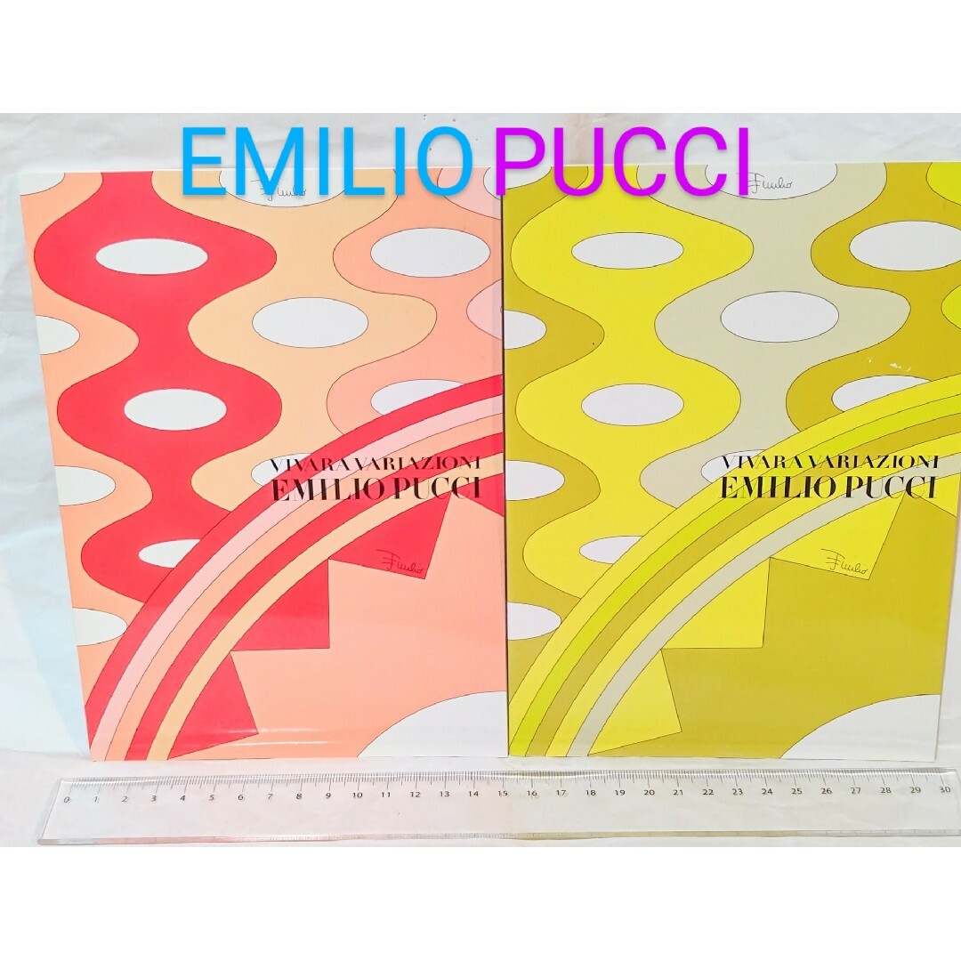 EMILIO PUCCI(エミリオプッチ)のエミリオプッチ　PUCCI　2010年　雑誌付録　カタログ付きノート　2冊セット インテリア/住まい/日用品の文房具(ノート/メモ帳/ふせん)の商品写真