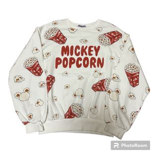 良品 PUNYUS MICKEY POPCORN スウェット ランド限定 L