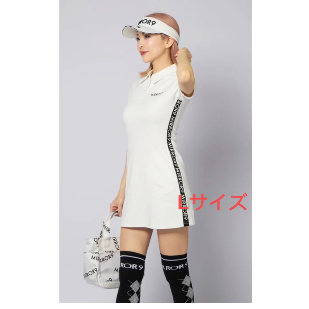 mirror9(ミラーナイン)のmirror9ミラーナインStretch Side line onepiece  スポーツ/アウトドアのゴルフ(ウエア)の商品写真