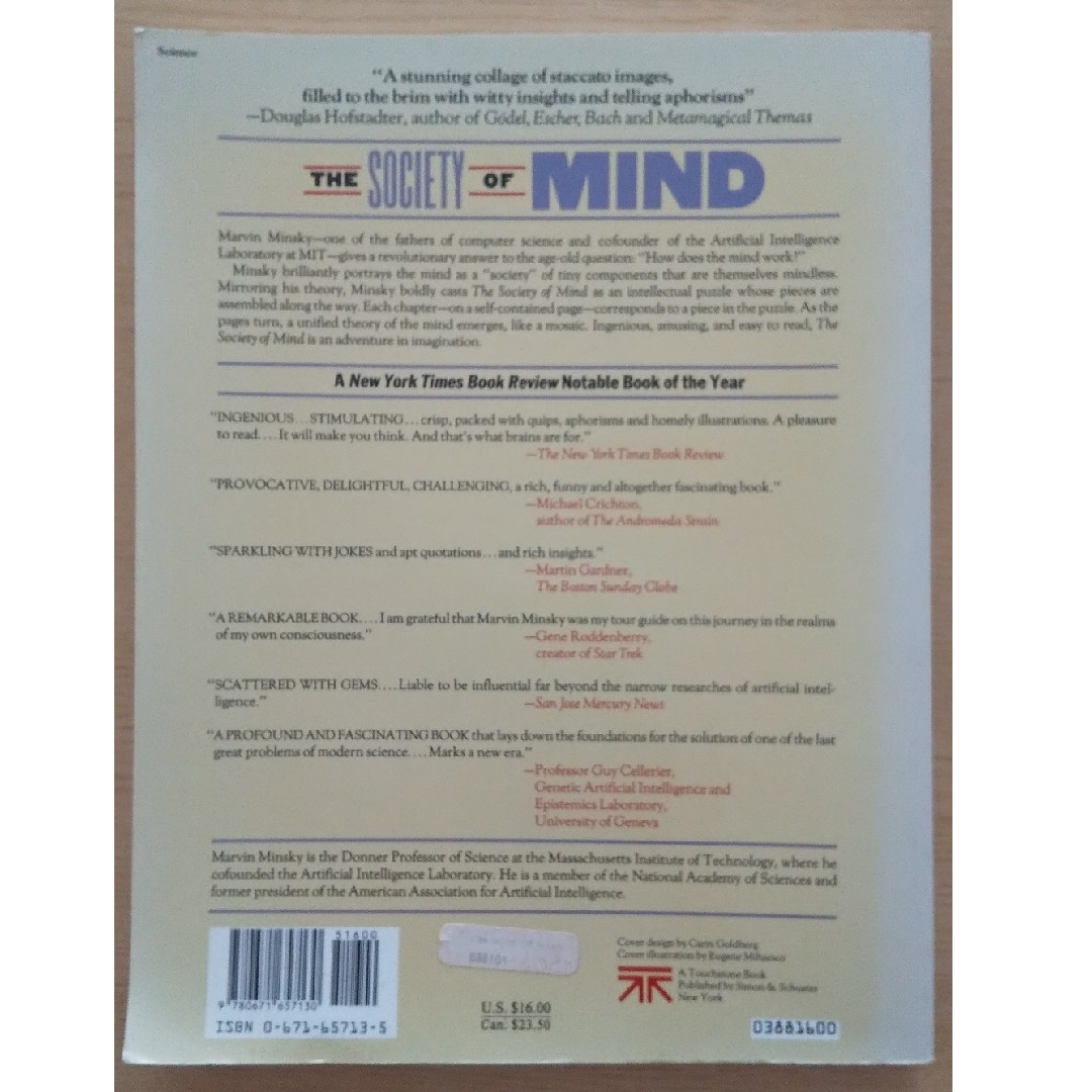 【送料込】Ｓｏｃｉｅｔｙ　ｏｆ　Ｍｉｎｄ エンタメ/ホビーの本(洋書)の商品写真