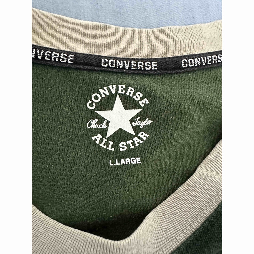 CONVERSE(コンバース)のコンバース　Tシャツ　グリーン　LL メンズのトップス(Tシャツ/カットソー(半袖/袖なし))の商品写真