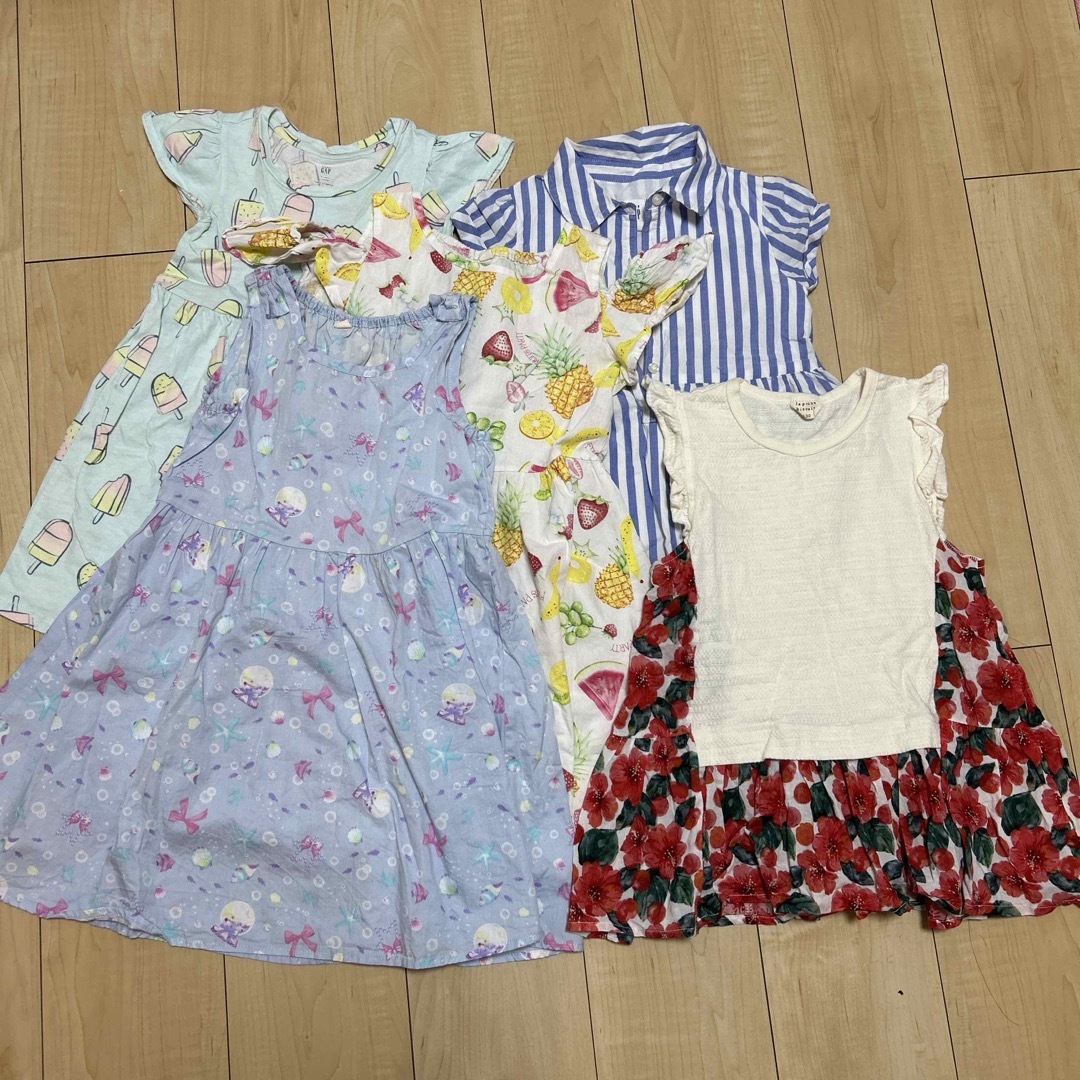 ワンピースセット売り 120.130 キッズ/ベビー/マタニティのキッズ服女の子用(90cm~)(ワンピース)の商品写真