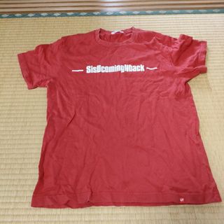 ユニクロ(UNIQLO)のユニクロ　Mサイズ 赤　レッド(Tシャツ/カットソー(半袖/袖なし))