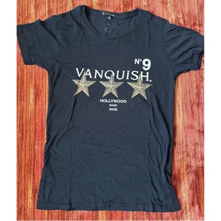 ヴァンキッシュ(VANQUISH)のvanquish ヴァンキッシュ　ブラックTシャツ Sサイズ(Tシャツ/カットソー(半袖/袖なし))