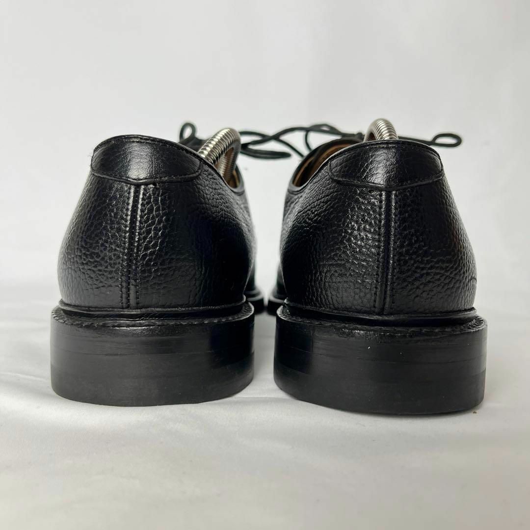 REGAL(リーガル)のREGAL プレーントゥ　25 レザー　黒　型押し　外羽根　ビジネス　シボ加工 メンズの靴/シューズ(ドレス/ビジネス)の商品写真