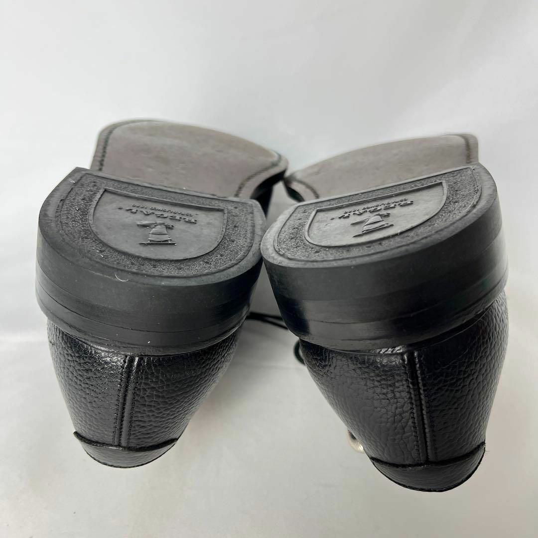 REGAL(リーガル)のREGAL プレーントゥ　25 レザー　黒　型押し　外羽根　ビジネス　シボ加工 メンズの靴/シューズ(ドレス/ビジネス)の商品写真