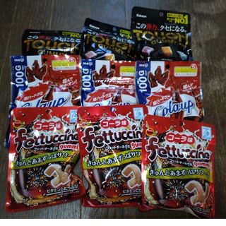 ブルボン(ブルボン)のフェットチーネグミ　コーラアップ　コーラグミ　タフグミ　グミ詰め合わせセット(菓子/デザート)