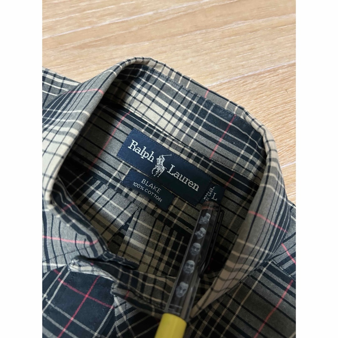 POLO RALPH LAUREN(ポロラルフローレン)の美品 90s Ralph Lauren オンブレ チェック BDシャツ L メンズのトップス(シャツ)の商品写真