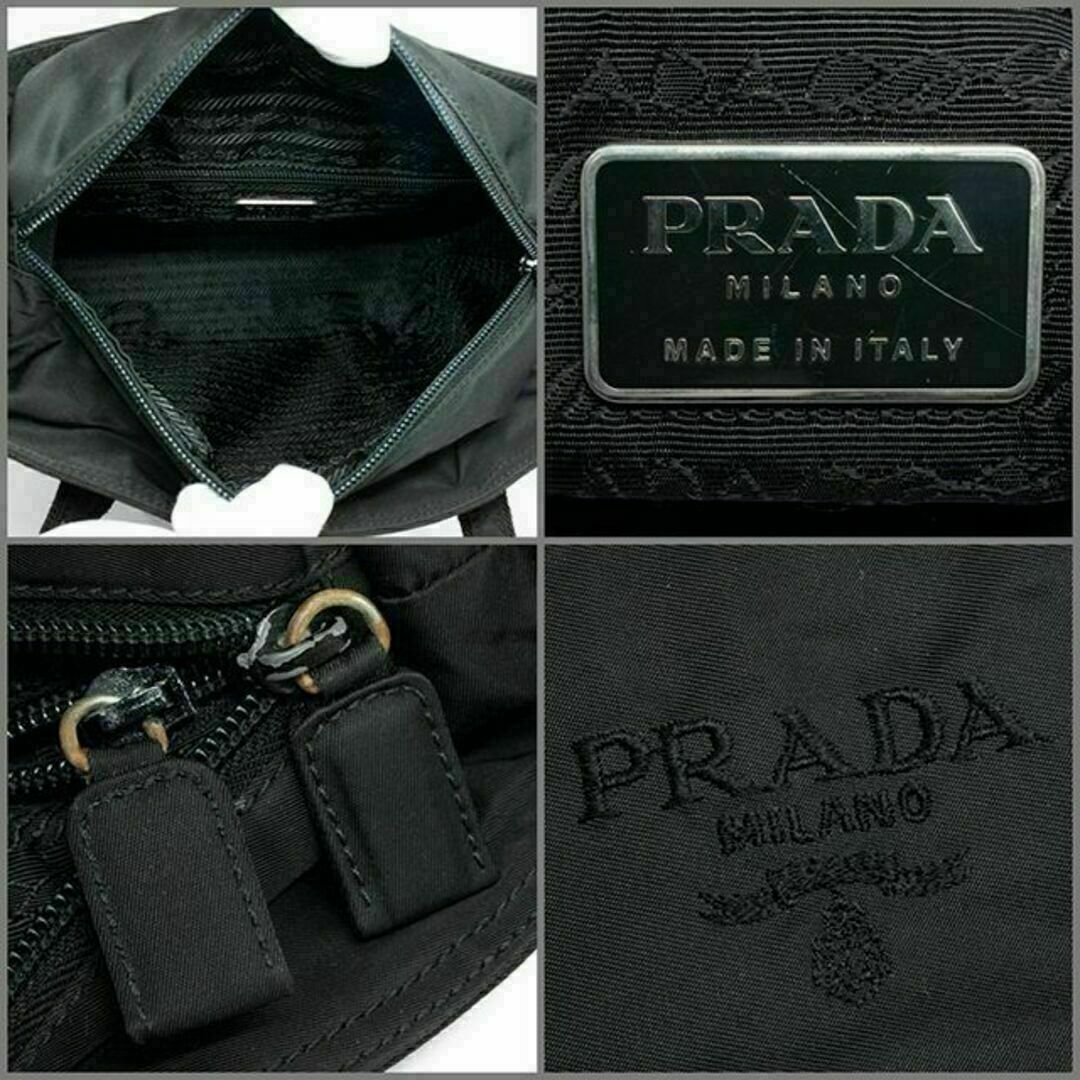 PRADA(プラダ)の【全額返金保証・送料無料】プラダのショルダーバッグ・正規品・美品・ナイロン・黒色 レディースのバッグ(ショルダーバッグ)の商品写真