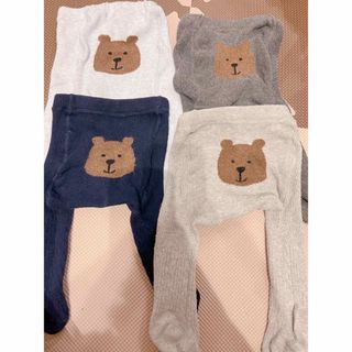 Gapベビー　クマさんタイツ4着セット(肌着/下着)