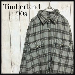 ティンバーランド(Timberland)のティンバーランド 長袖チェックシャツワンポイント刺繍ロゴ90s Z1157(シャツ)