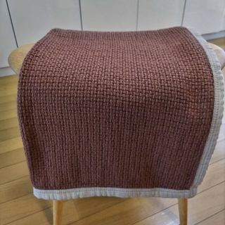 KLIPPAN - 【新品未使用】KLIPPANクリッパン　コットンスロー DECOR　赤茶