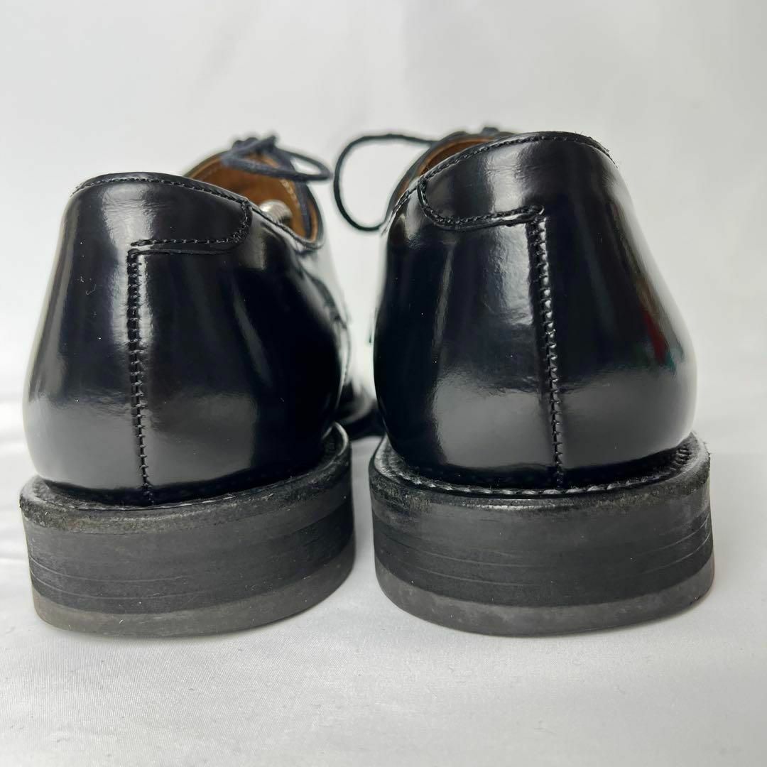 REGAL(リーガル)のREGAL リーガル　プレーントゥ　外羽根　レザー　ブラック　24.5 ビジネス メンズの靴/シューズ(ドレス/ビジネス)の商品写真