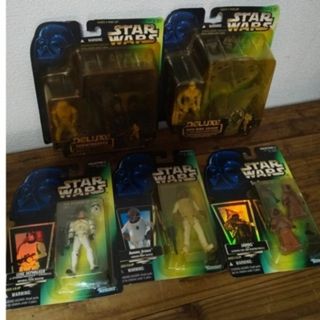 ハズブロ(Hasbro)のSTAR WARS スター・ウォーズ フィギュア グリーンカード 5種(SF/ファンタジー/ホラー)