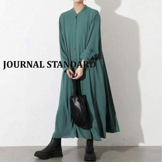 JOURNAL STANDARD - JOURNAL STANDARD バック プリーツ ワンピース　グリーン