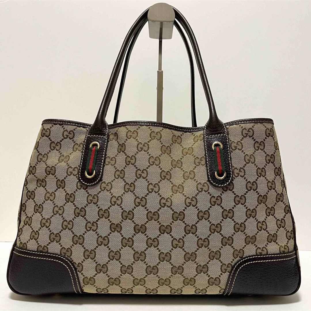 Gucci(グッチ)の754✨極美品✨グッチ トートバッグ プリンシー シェリーライン GGキャンバス レディースのバッグ(トートバッグ)の商品写真