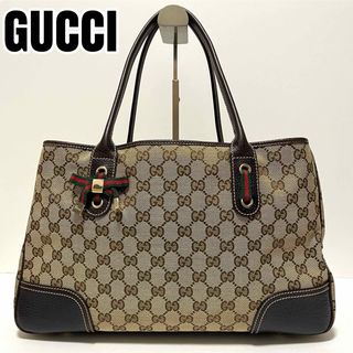 グッチ(Gucci)の754✨極美品✨グッチ トートバッグ プリンシー シェリーライン GGキャンバス(トートバッグ)