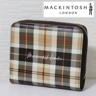 マッキントッシュ(MACKINTOSH)の《マッキントッシュ》新品 ハウスチェック レザー2つ折り財布 ウォレット(財布)