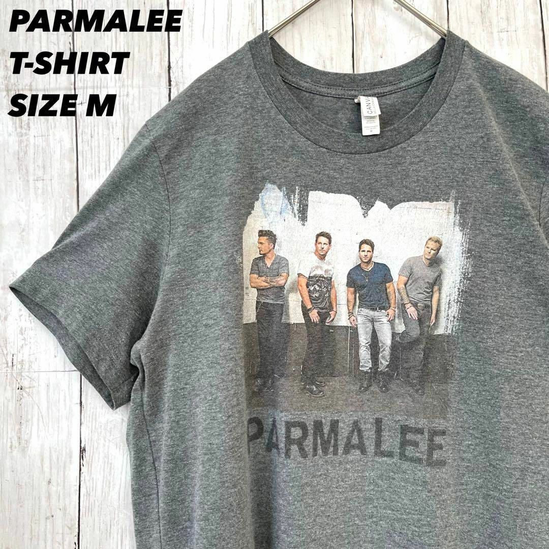 MUSIC TEE(ミュージックティー)のミュージックTシャツ古着　PARMALEE バックプリントTシャツ　M グレー メンズのトップス(Tシャツ/カットソー(半袖/袖なし))の商品写真