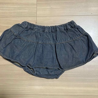 ニシマツヤ(西松屋)のインナーパンツ付き　スカート　デニム　80(スカート)