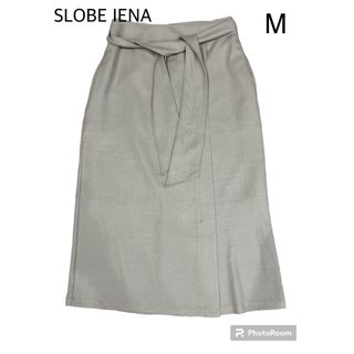 SLOBE IENA ウエストリボン スカート ミモレ丈 ひざ丈