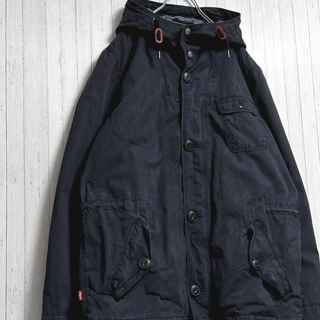 Levi's(リーバイス)のリーバイス　ジップアップジャケット　パーカー　黒　マルチポケット　レッドタブ　M その他のその他(その他)の商品写真