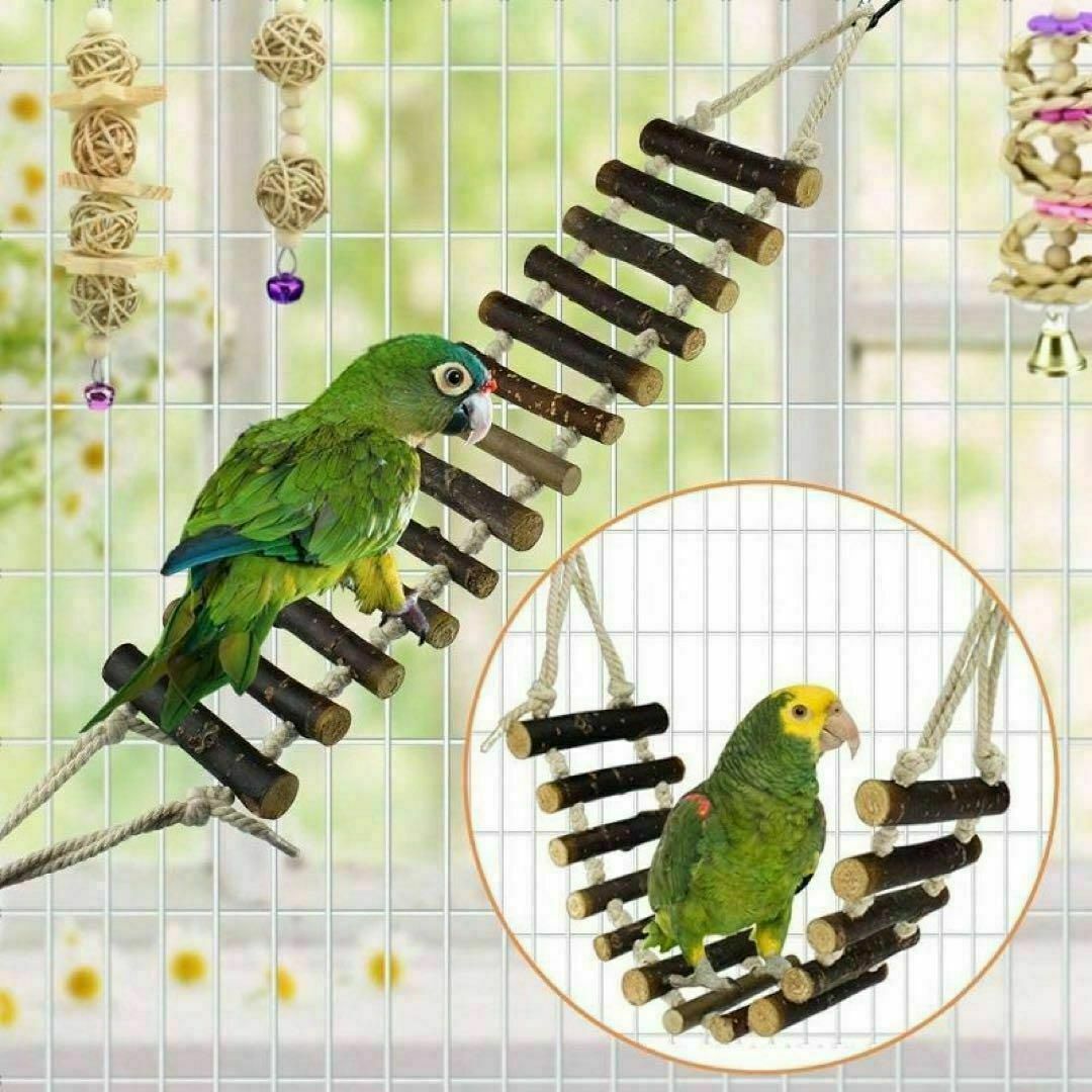 鳥のおもちゃ 木製 ブランコ インコ ストレス解消 運動不足 とまり木 その他のペット用品(鳥)の商品写真