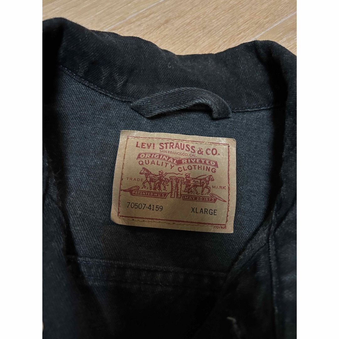 Levi's(リーバイス)の良品 90s USA製 Levi's 70507-4159 ブラック XL メンズのジャケット/アウター(Gジャン/デニムジャケット)の商品写真