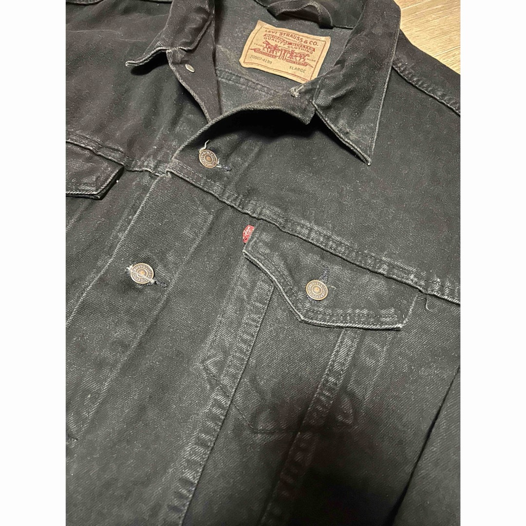 Levi's(リーバイス)の良品 90s USA製 Levi's 70507-4159 ブラック XL メンズのジャケット/アウター(Gジャン/デニムジャケット)の商品写真