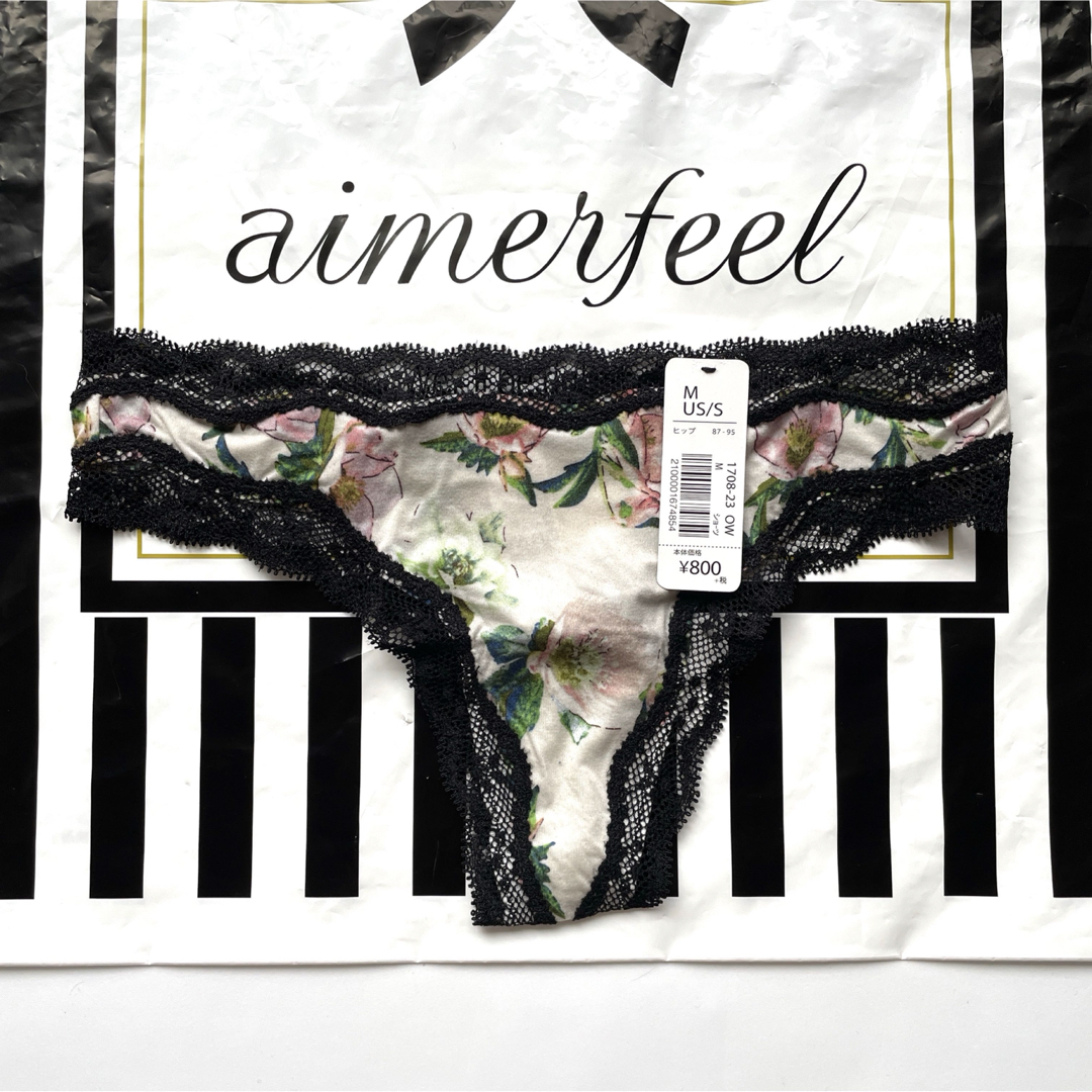 aimer feel(エメフィール)のaimerfeel エメフィール　Tバック　Tショーツ　薄手　花柄　レア　M レディースの下着/アンダーウェア(ショーツ)の商品写真