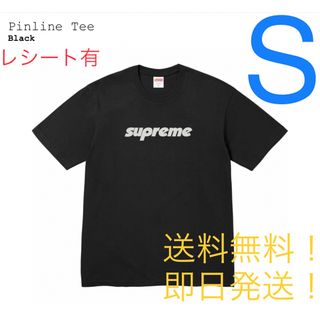 シュプリーム(Supreme)のsupreme Pinline Tee Black Sサイズ(Tシャツ/カットソー(半袖/袖なし))