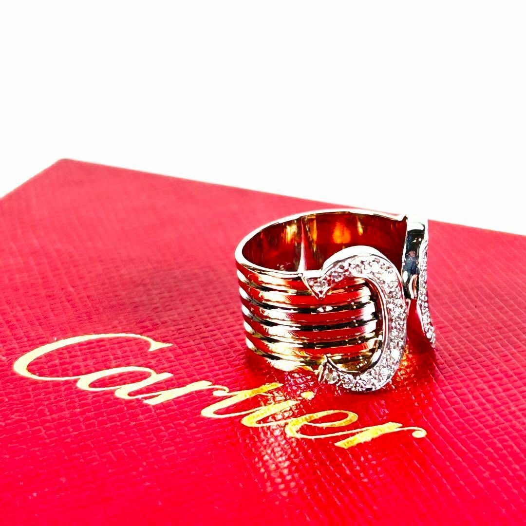 Cartier(カルティエ)の新品仕上げ済✨CARTIER 2C C2 ドゥーブルC ダイヤ #48 レディースのアクセサリー(リング(指輪))の商品写真