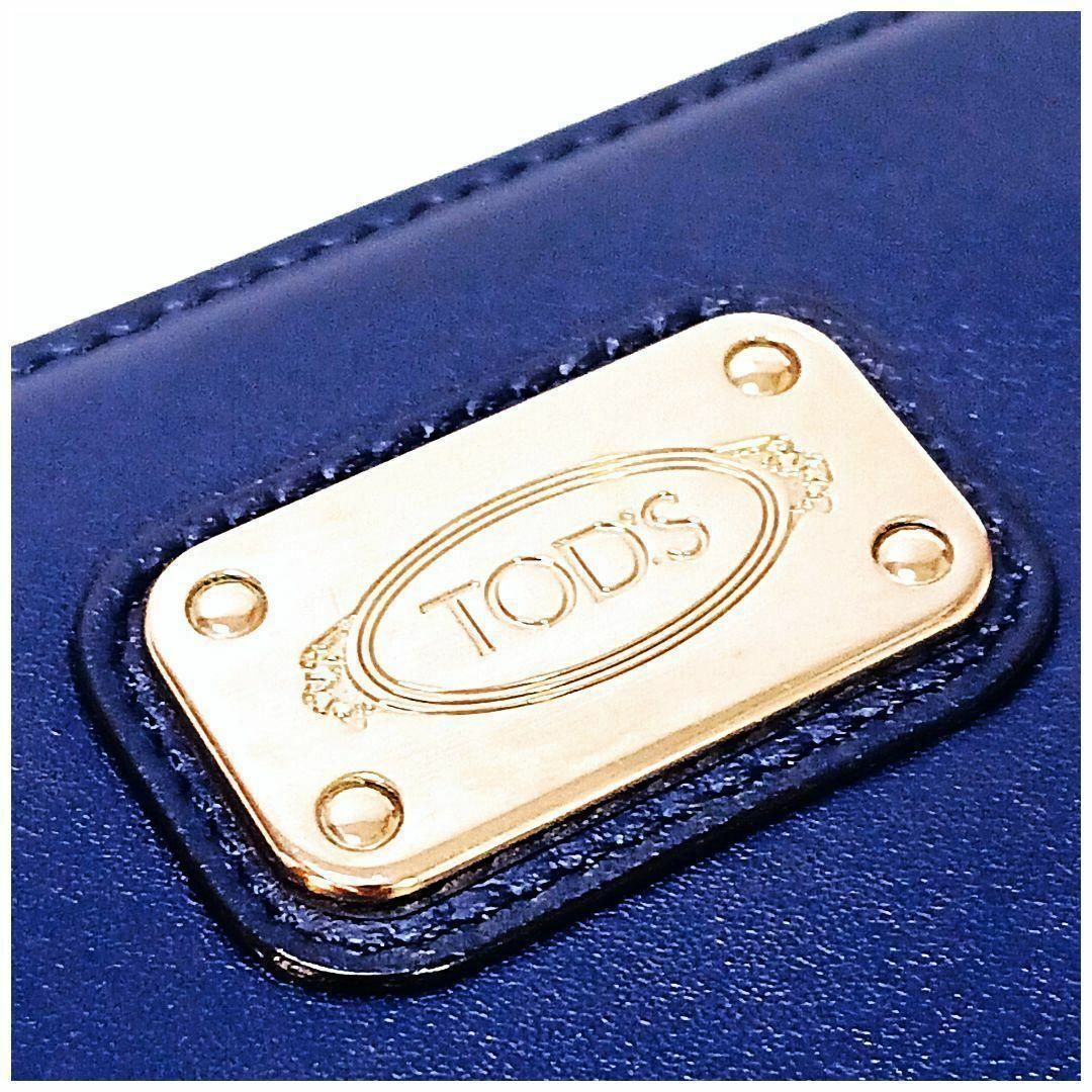 TOD'S(トッズ)のTOD'S トッズ 長財布 ネイビー レディース L字ファスナー ユニセックス レディースのファッション小物(財布)の商品写真