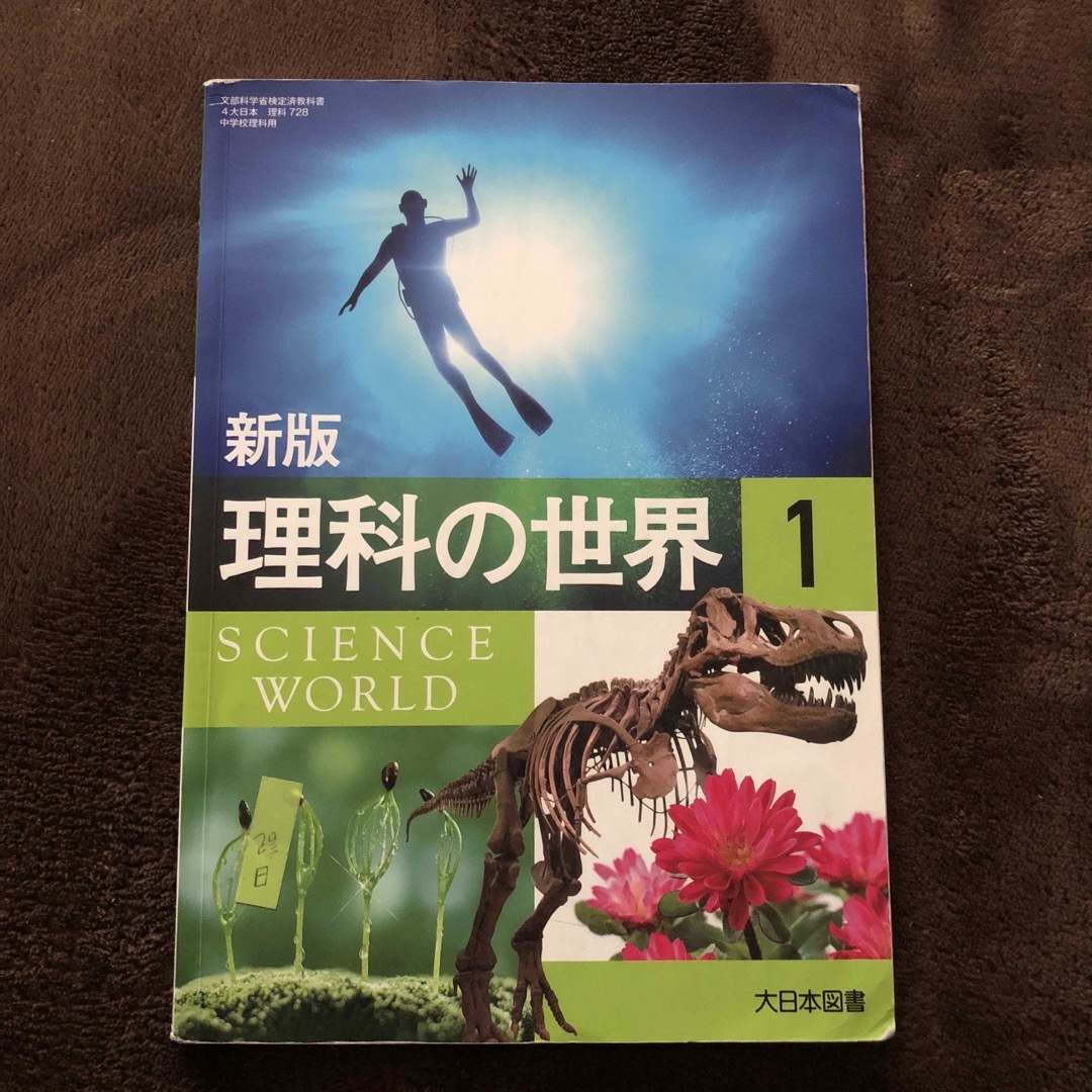 大日本図書　新版　理科の世界1     4大日本理科728 エンタメ/ホビーの本(語学/参考書)の商品写真