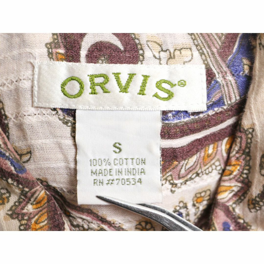 00s オービス 総柄 長袖 シャツ レディース S 古着 00年代