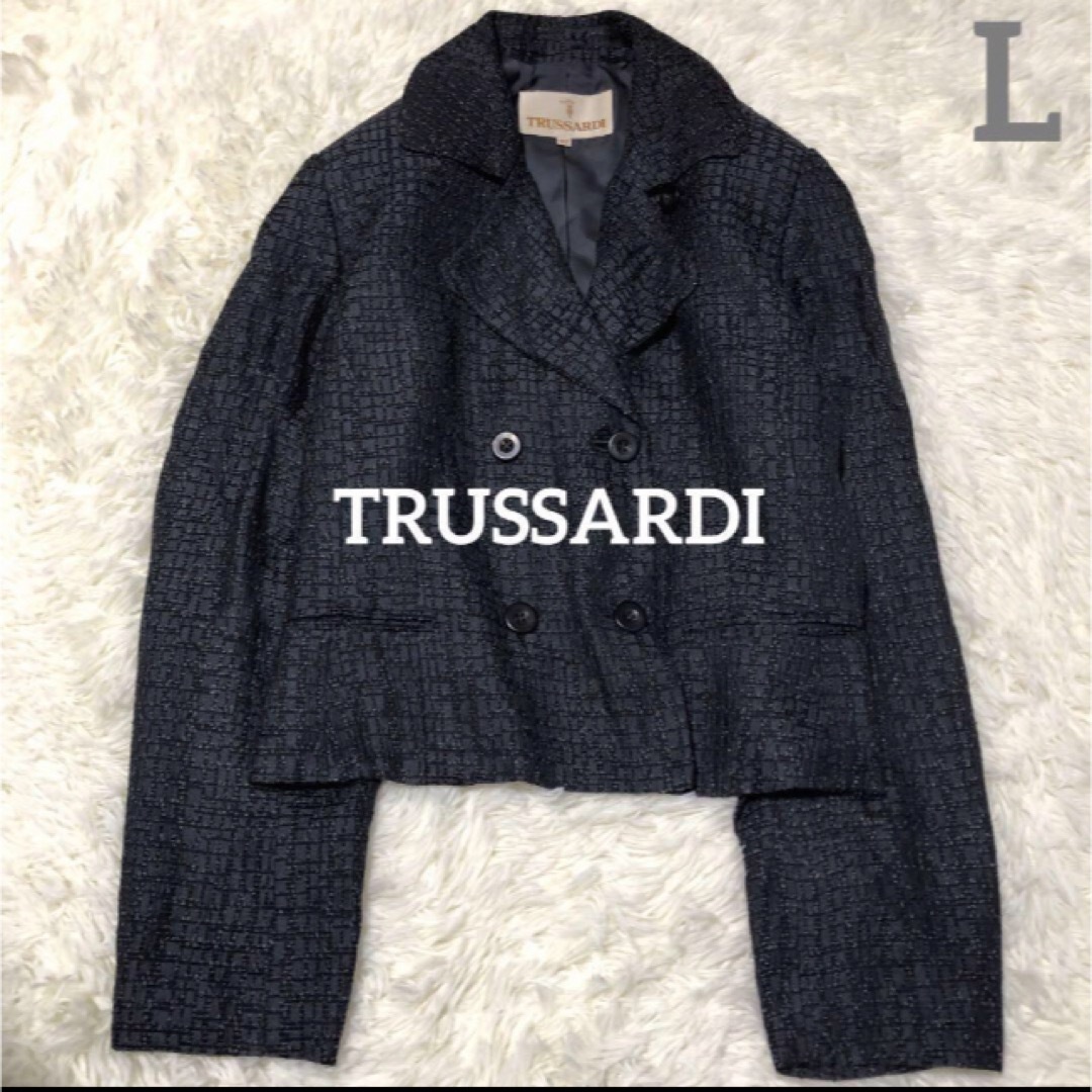 Trussardi(トラサルディ)のトラサルディTRUSSARDI 極美品✨ジャケット　40 春夏 レディースのジャケット/アウター(ノーカラージャケット)の商品写真