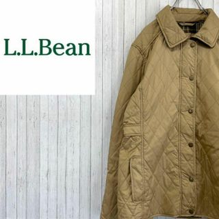 エルエルビーン(L.L.Bean)のエルエルビーン　キルティングジャケット　ジップアップ　中綿　古着女子　襟付き　M(ブルゾン)