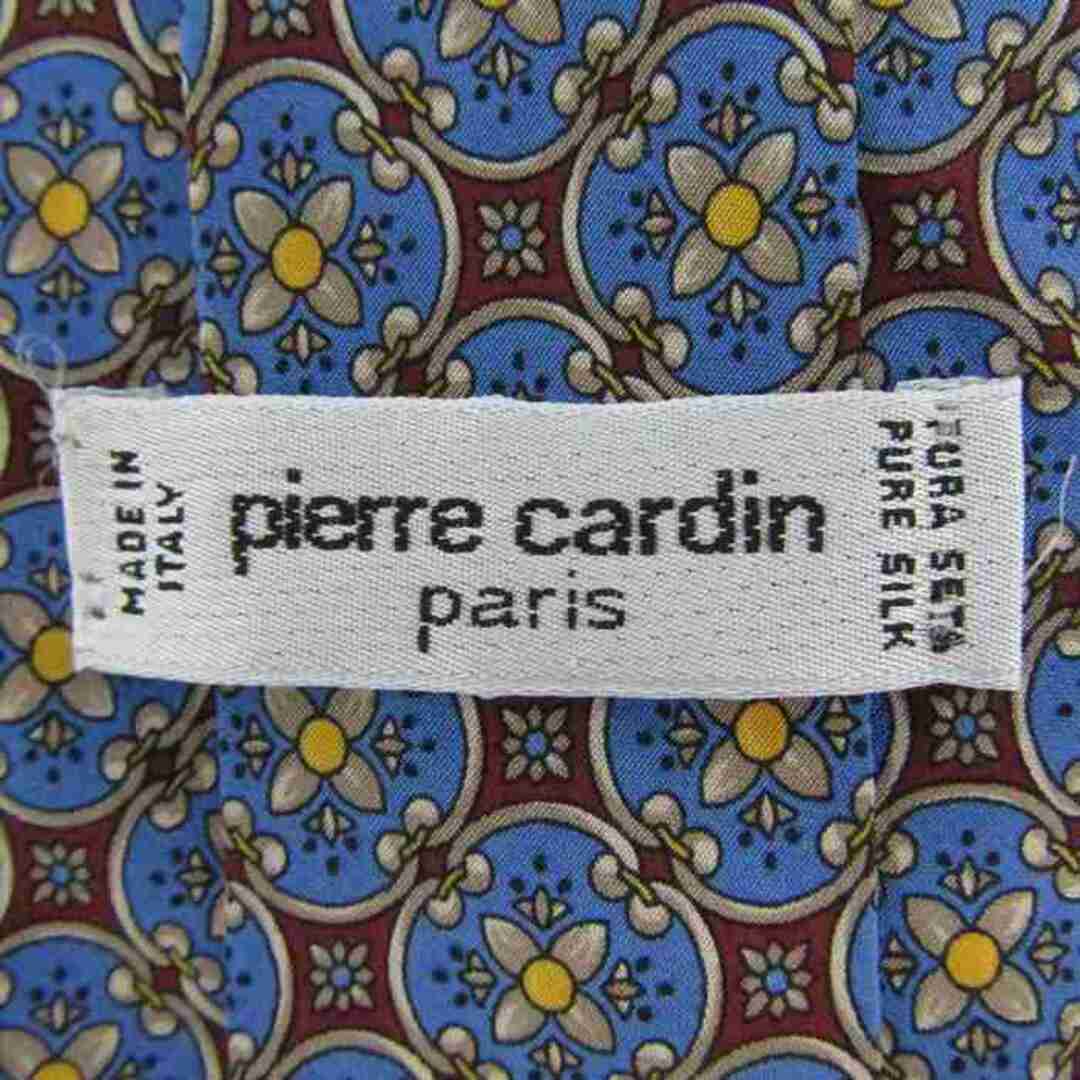 pierre cardin(ピエールカルダン)のピエールカルダン ブランド ネクタイ 総柄 花柄  シルク イタリア製 PO  メンズ ブルー Pierre Cardin メンズのファッション小物(ネクタイ)の商品写真