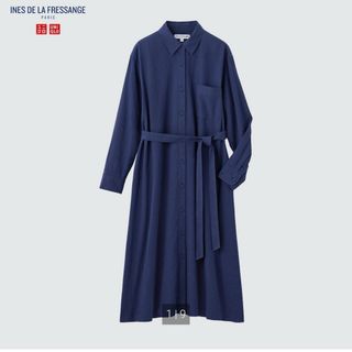 ユニクロ(UNIQLO)のユニクロ　シャツワンピース(ロングワンピース/マキシワンピース)