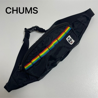 チャムス(CHUMS)のCHUMS  チャムス  ウエストポーチ  色柄:黒  USED美品 軽量(ウエストポーチ)
