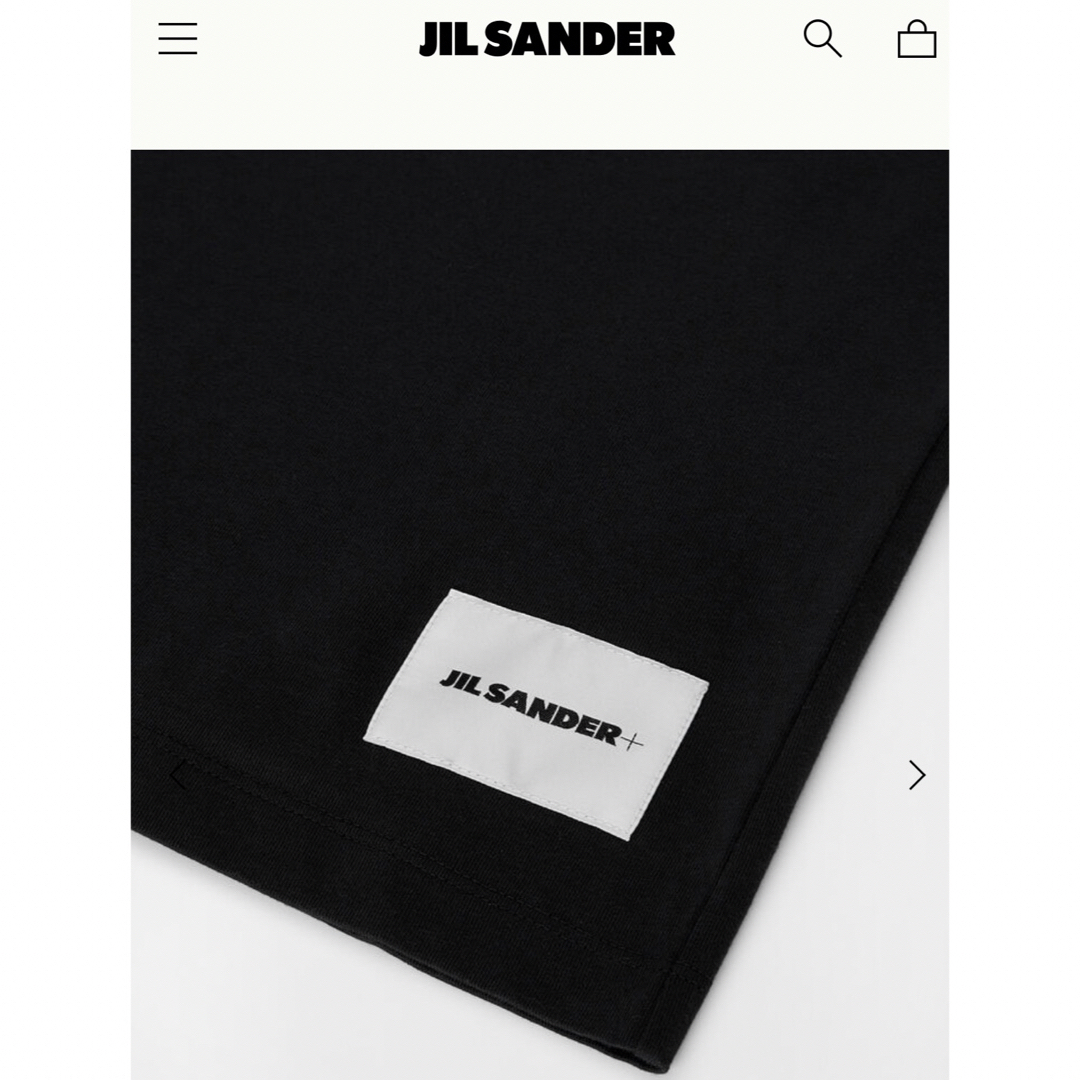 Jil Sander(ジルサンダー)の新品JIL SANDER+ ジルサンダー 長袖 Tシャツ ロゴラベル カットソー メンズのトップス(Tシャツ/カットソー(七分/長袖))の商品写真
