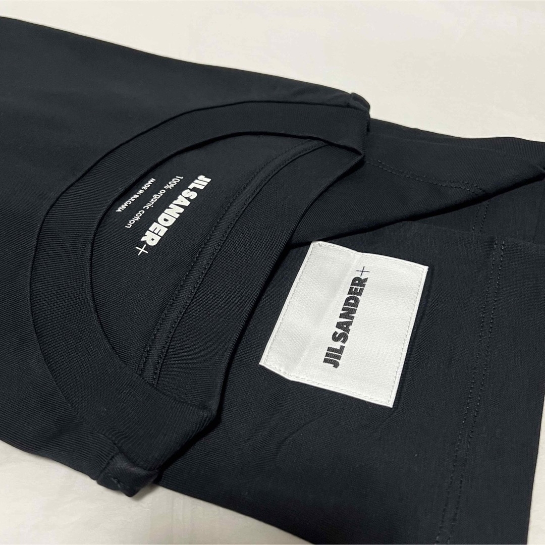 Jil Sander(ジルサンダー)の新品JIL SANDER+ ジルサンダー 長袖 Tシャツ ロゴラベル カットソー メンズのトップス(Tシャツ/カットソー(七分/長袖))の商品写真