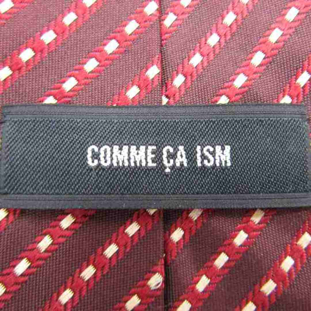 COMME CA ISM(コムサイズム)のコムサイズム ブランド ネクタイ 総柄 ドット柄 シルク PO  メンズ ワインレッド COMME CA ISM メンズのファッション小物(ネクタイ)の商品写真
