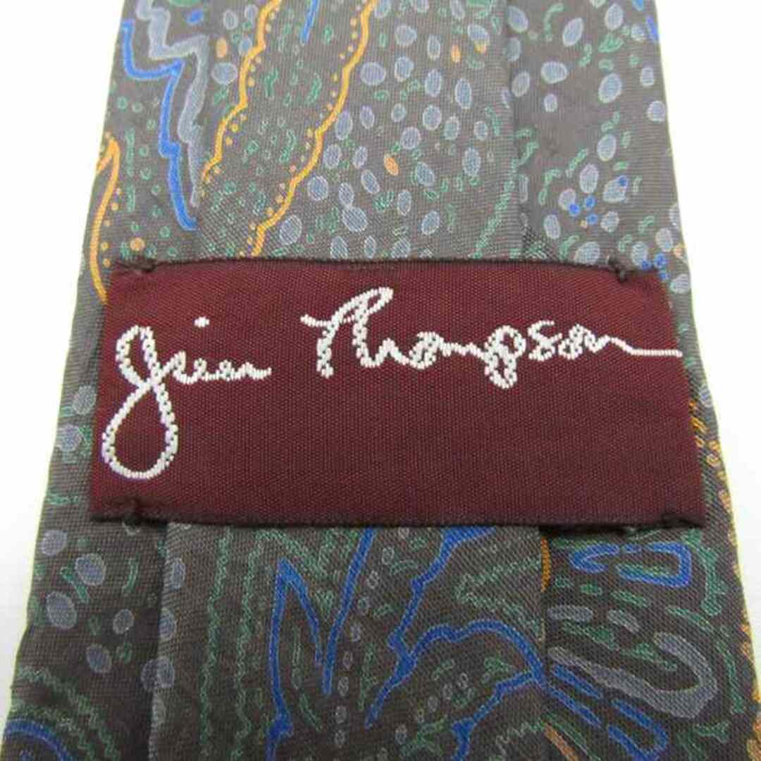 Jim Thompson(ジムトンプソン)のジムトンプソン ブランド ネクタイ 総柄 ペイズリー シルク タイ製 PO  メンズ グリーン JIM THOMPSON メンズのファッション小物(ネクタイ)の商品写真