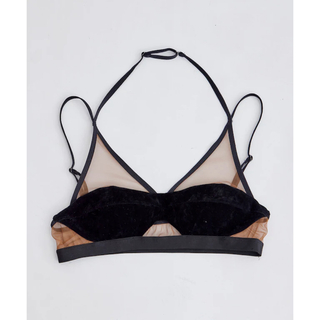 FETICO  SHEER PANELED VELVET BRALETTE 新品(キャミソール)