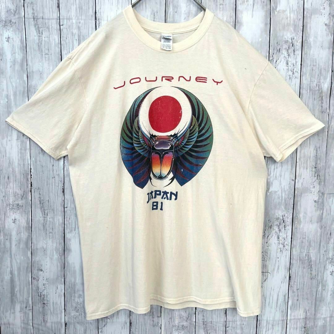 MUSIC TEE(ミュージックティー)のロックバンドTシャツ古着　JOURNEY ゆるだぼオーバーサイズプリントTシャツ メンズのトップス(Tシャツ/カットソー(半袖/袖なし))の商品写真