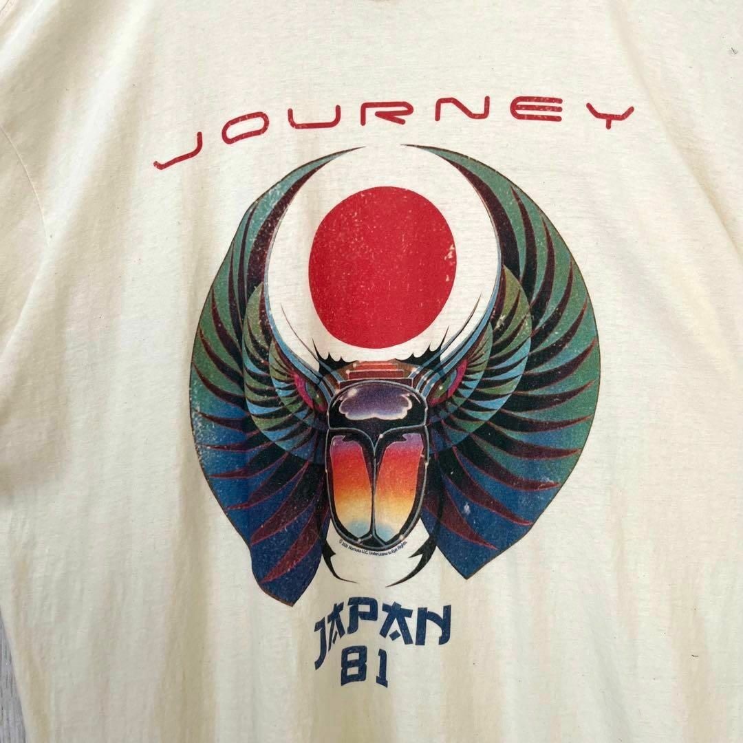 MUSIC TEE(ミュージックティー)のロックバンドTシャツ古着　JOURNEY ゆるだぼオーバーサイズプリントTシャツ メンズのトップス(Tシャツ/カットソー(半袖/袖なし))の商品写真