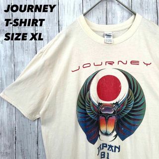 ミュージックティー(MUSIC TEE)のロックバンドTシャツ古着　JOURNEY ゆるだぼオーバーサイズプリントTシャツ(Tシャツ/カットソー(半袖/袖なし))